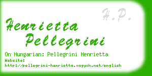 henrietta pellegrini business card